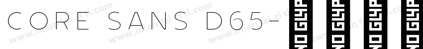 core sans d65字体转换